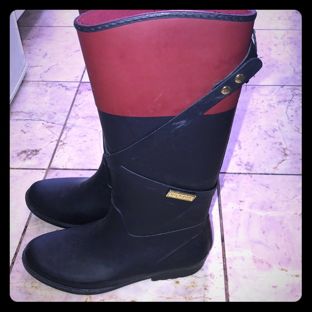Tommy Hilfiger tall rain boots